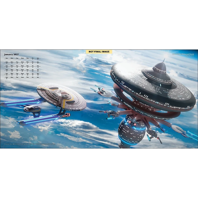 Star Trek Ships of the Line 2027 Wall Calendar