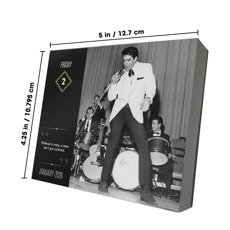 Elvis Presley 2026 Box Calendar