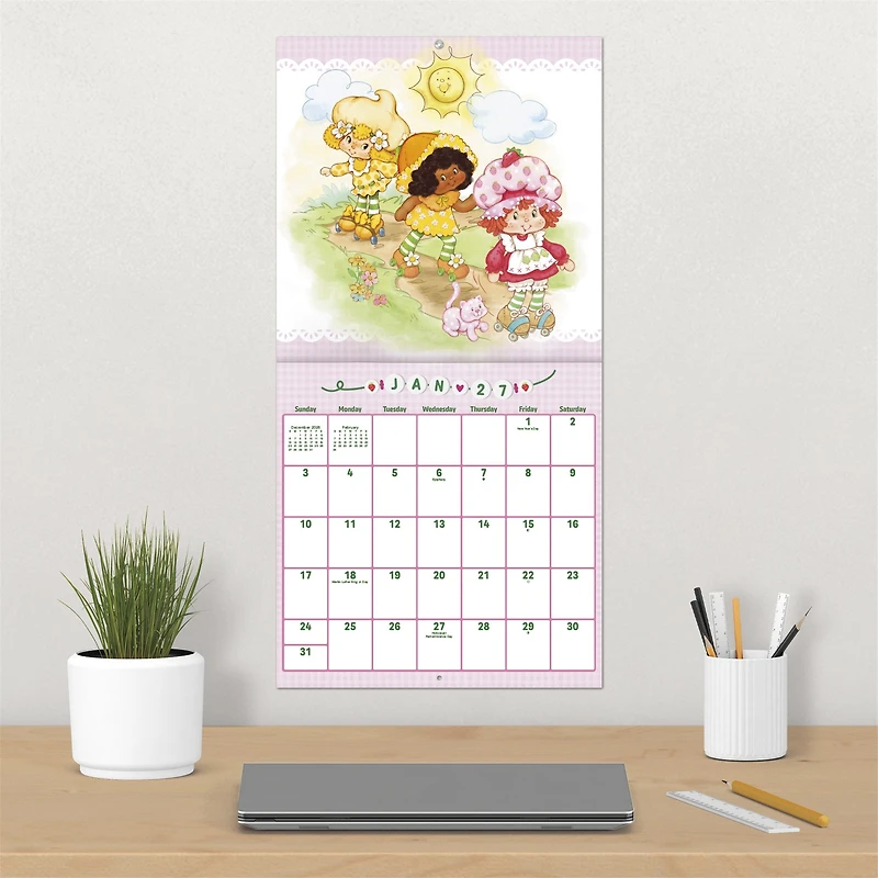 Strawberry Shortcake 2027 Exclusive Wall Calendar with Decal