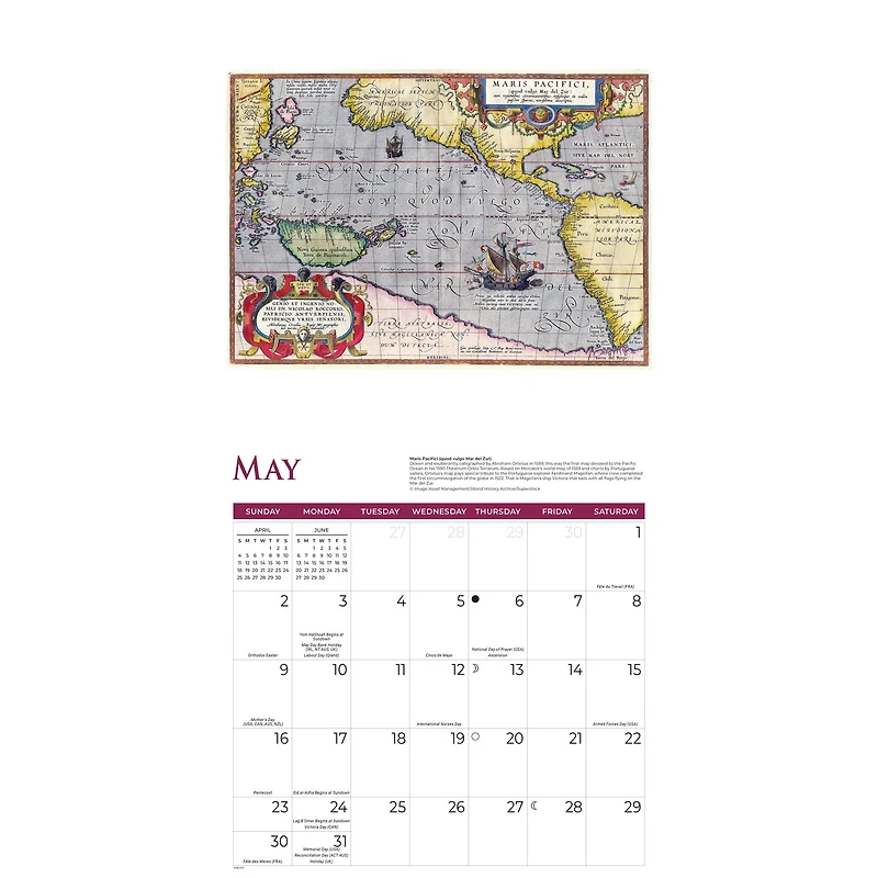 Antique Maps 2027 Wall Calendar