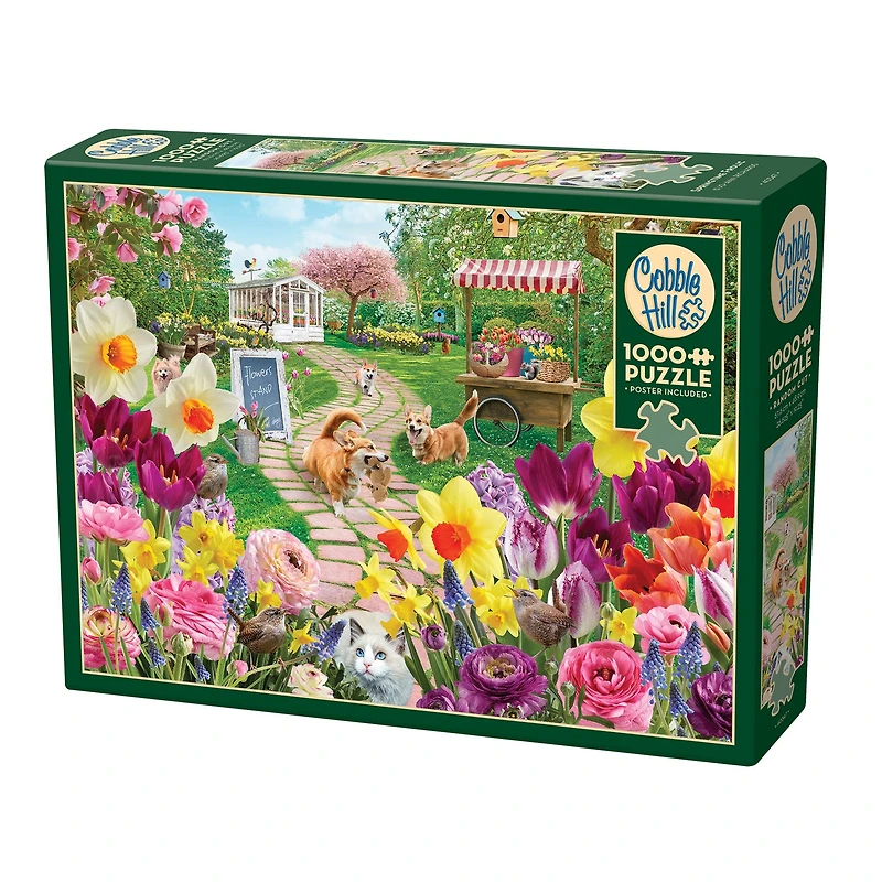 Springtime Frolic 1000 Piece Puzzle - Online Only