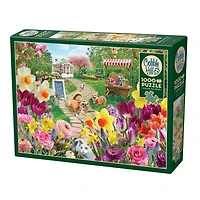 Springtime Frolic 1000 Piece Puzzle - Online Only