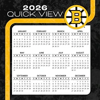 NHL Boston Bruins 2026 Box Calendar