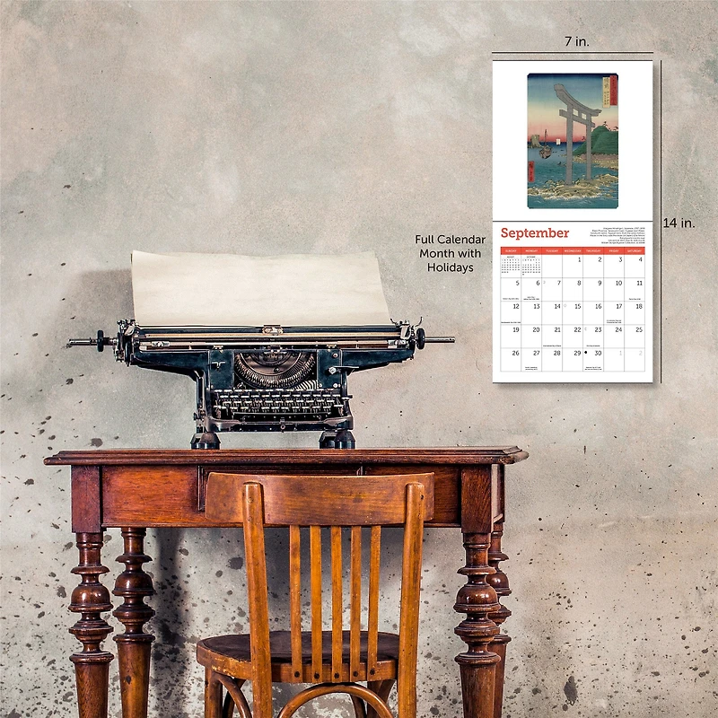 Japanese Woodblocks MFA Boston 2027 Mini Calendar