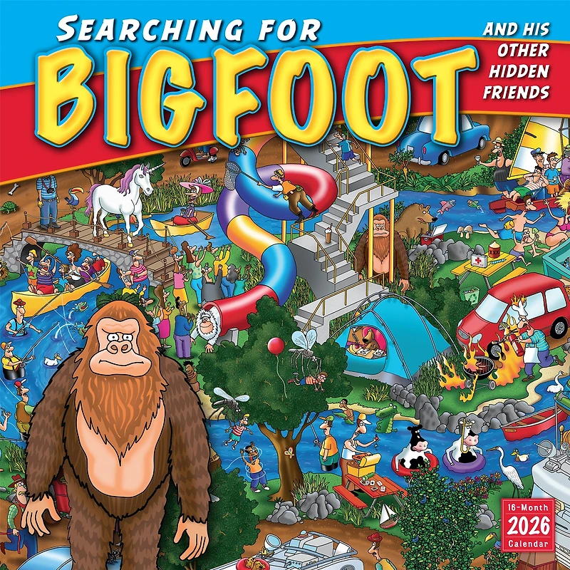 Searching For Bigfoot And His Other Hidden Friends 2026 Wall Calendar