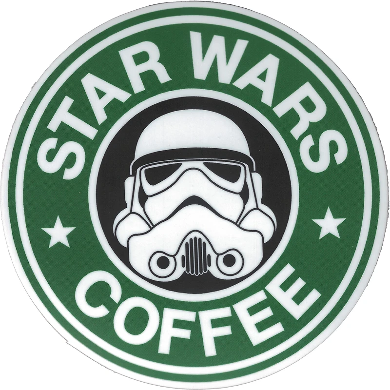 Star Wars Coffee Vinyl Sticker
