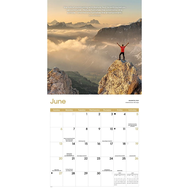 Solitude 2027 Wall Calendar