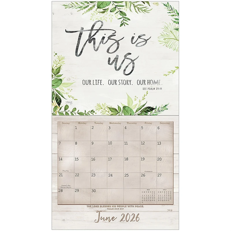 Faith And Family 2026 Deluxe Wall Calendar - Online Only