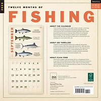 Twelve Months Of Fishing 2026 Wall Calendar