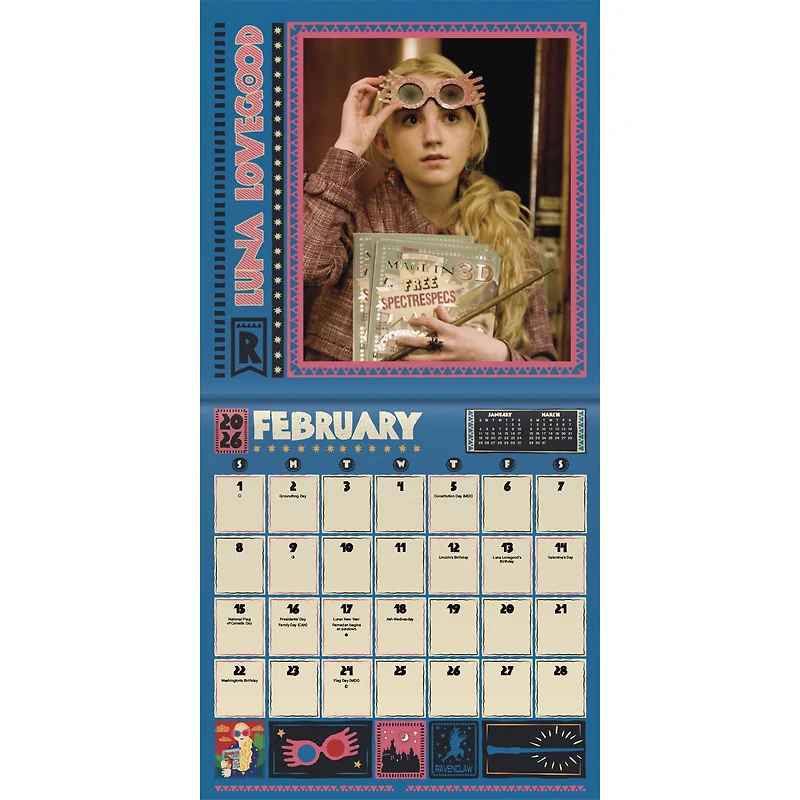 Harry Potter 2026 Mini Calendar