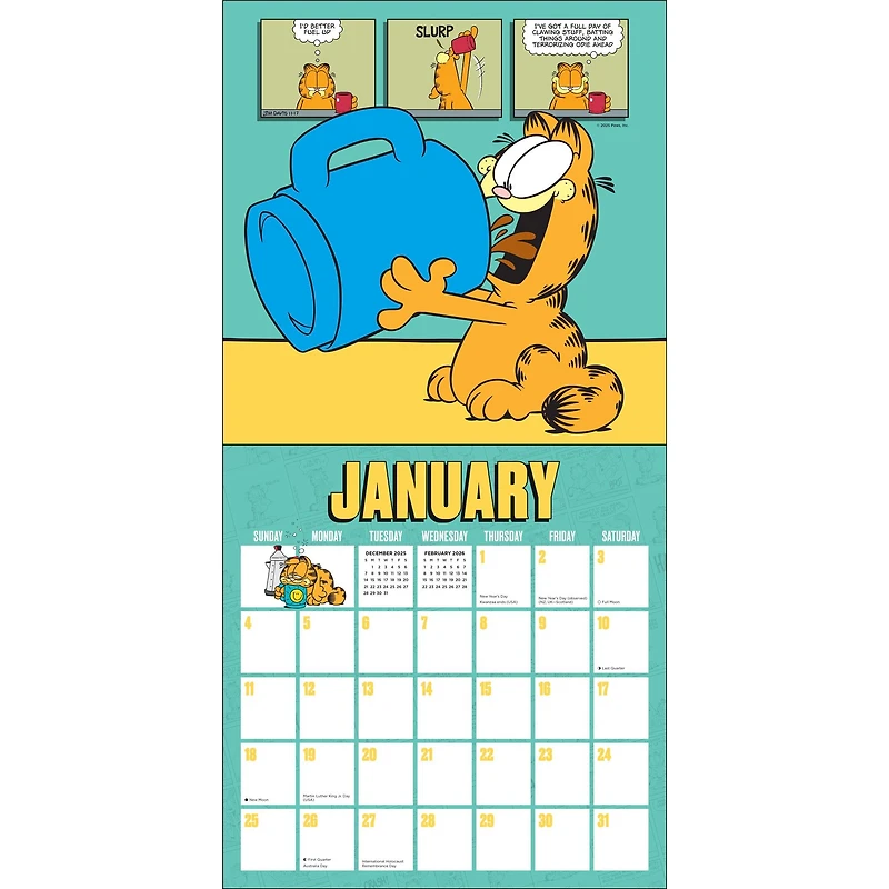 Garfield 2026 Wall Calendar