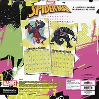 Spider Man Bilingual 2026 Wall Calendar