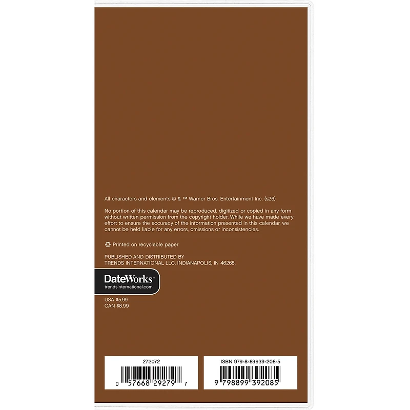 Harry Potter 2027 Pocket Calendar