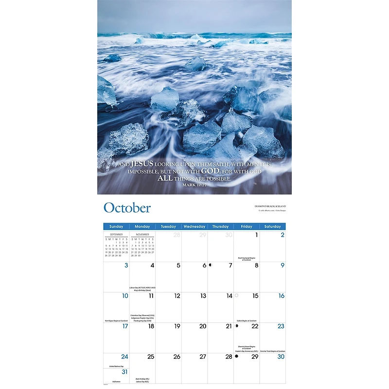Bible Verses 2027 Wall Calendar