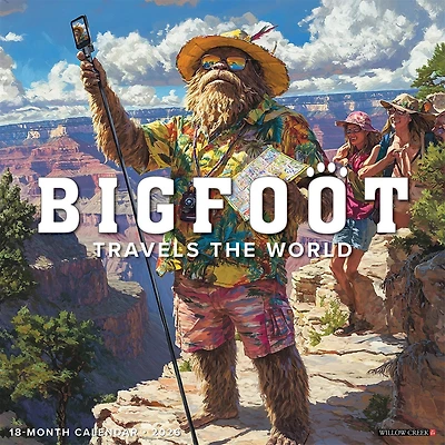 Bigfoot Travels The World 2026 Wall Calendar - Online Only