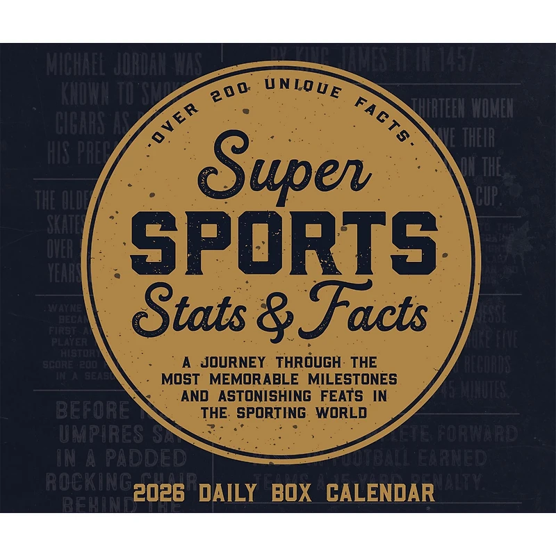 Super Sports Stats & Facts 2026 Box Calendar - Online Only