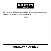 Nurses 2026 Box Calendar
