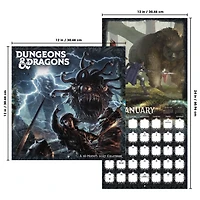 Dungeons and Dragons Classic 2027 Wall Calendar - Online Only