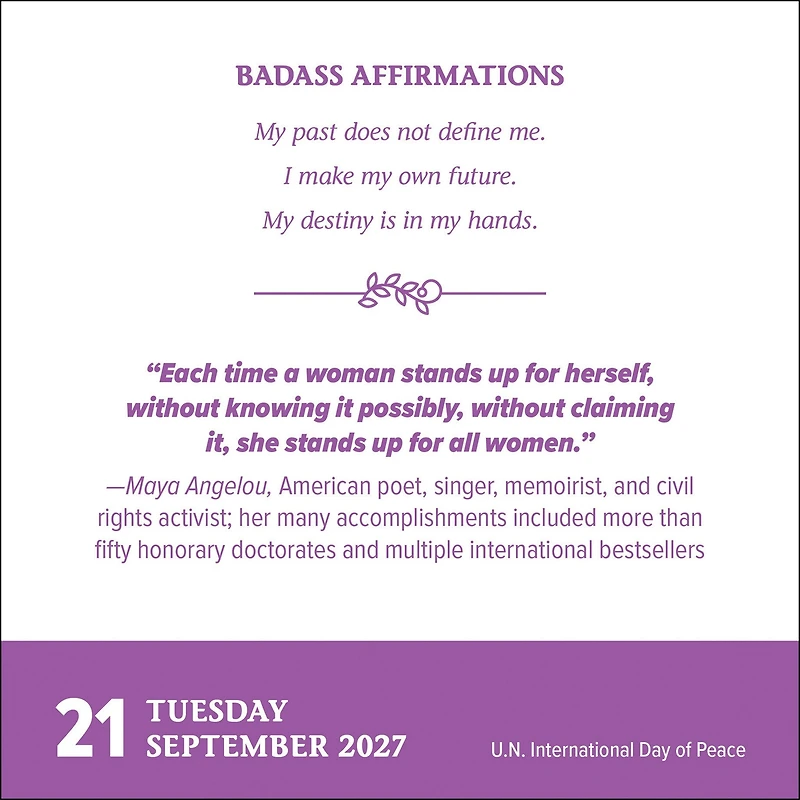 Badass Affirmations 2027 Box Calendar - Online Only