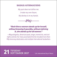 Badass Affirmations 2027 Box Calendar - Online Only