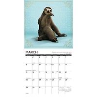 Sloth Yoga 2026 Wall Calendar