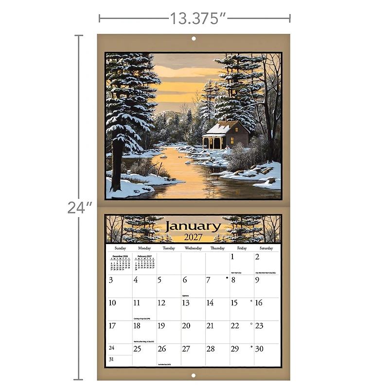 Lure of the Outdoors Special Edition with Print 2027 Wall Calendar