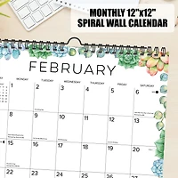Succulents 2027 Spiral Wall Calendar