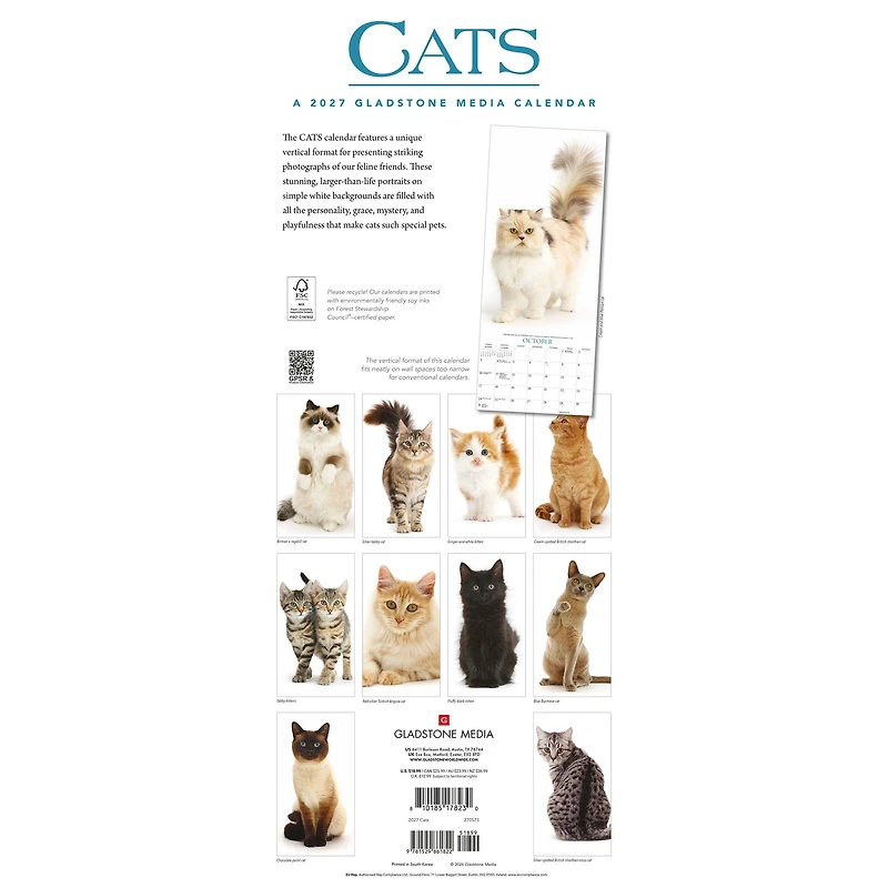 Cats 2027 Poster Calendar