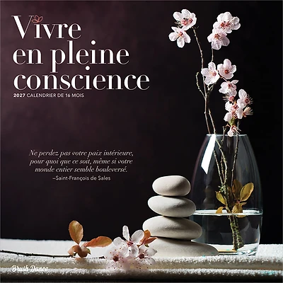 Vivre en pleine conscience 2027 Wall Calendar (French)