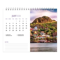 Canadian Geographic Scenic Double View 2026 Easel Calendar