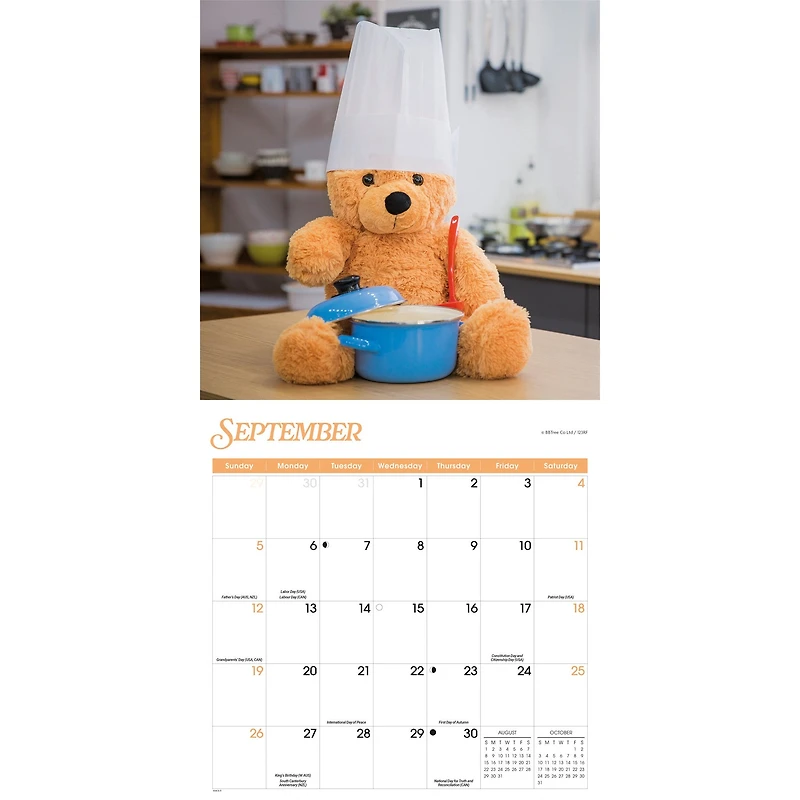 Teddy Bears 2027 Wall Calendar