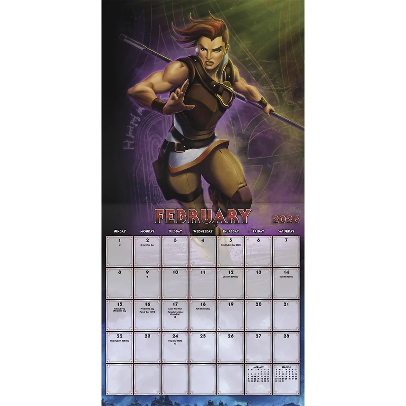 Masters Of The Universe 2026 Wall Calendar - Online Only