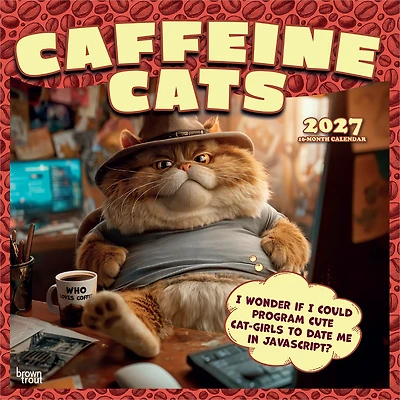 Caffeine Cats 2027 Wall Calendar - Online Only
