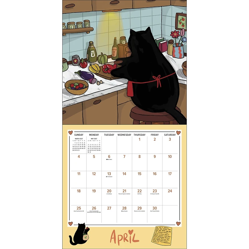 Stanis the Cat 2027 Wall Calendar
