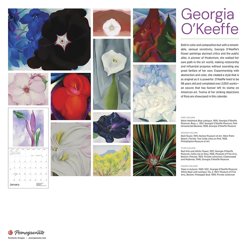 Georgia Okeeffe 2026 Wall Calendar