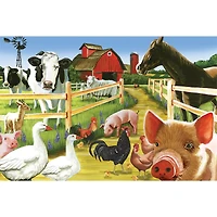 Welcome to the Farm 35 Piece Floor Puzzle - Online Only