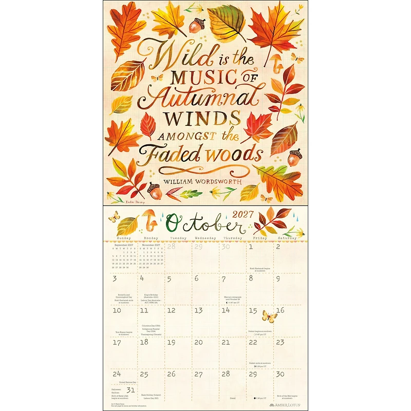 Katie Daisy 2027 Wall Calendar - Online Only