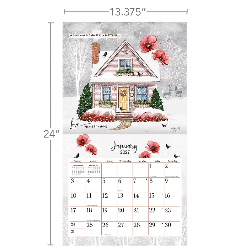 Bless This Home 2027 Wall Calendar - Online Only
