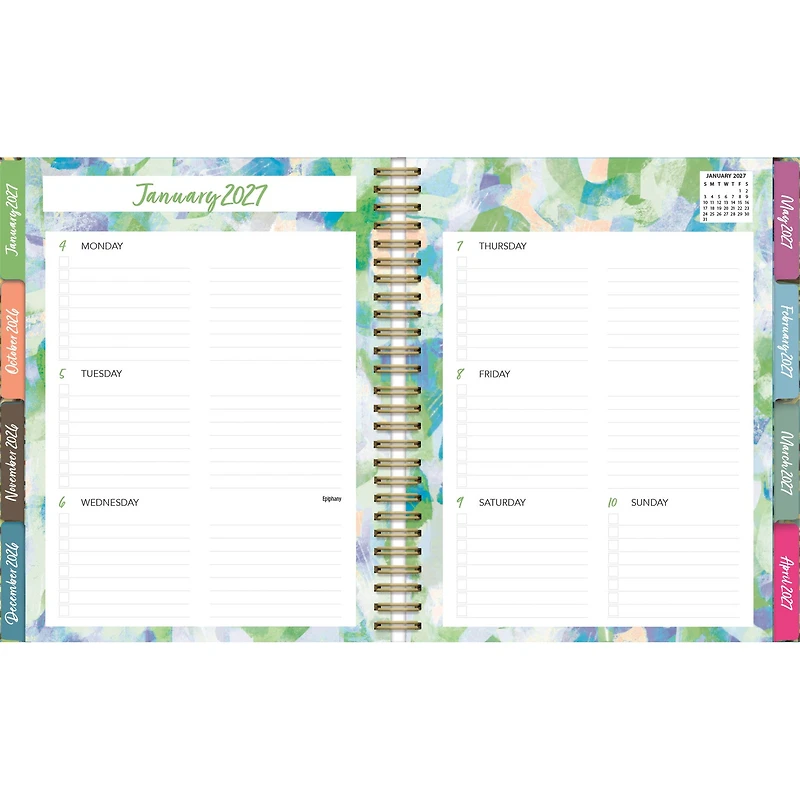 Abstract Expressions Plan It 2027 Engagement Calendar