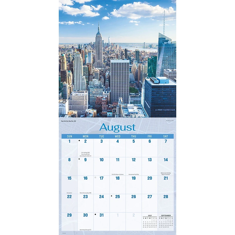 City Skylines 2027 Wall Calendar