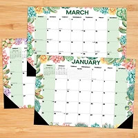 Succulents 2026 Small Desk Pad Calendar
