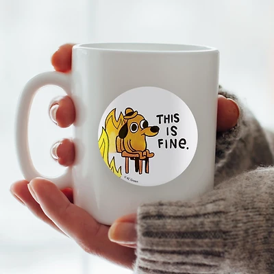 This is Fine Vinyl Sticker