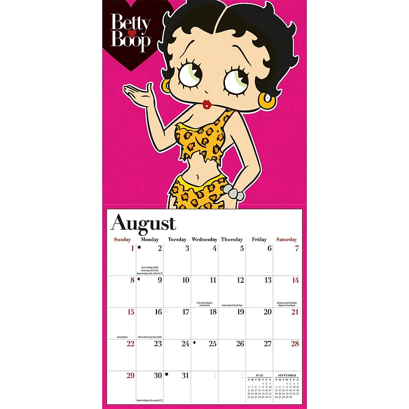 Betty Boop 2027 Mini Calendar
