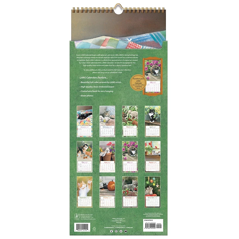 Cats In The Country 2027 Slim Calendar - Online Only