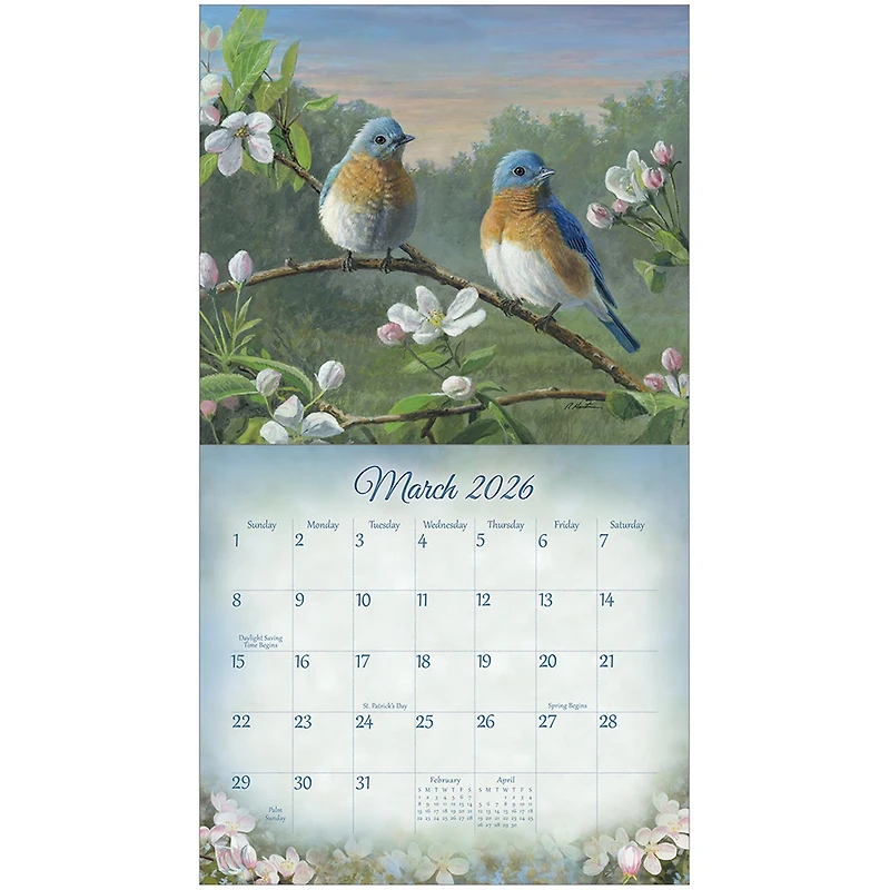 Songbirds 2026 Deluxe Special Edition Wall Calendar with Cards