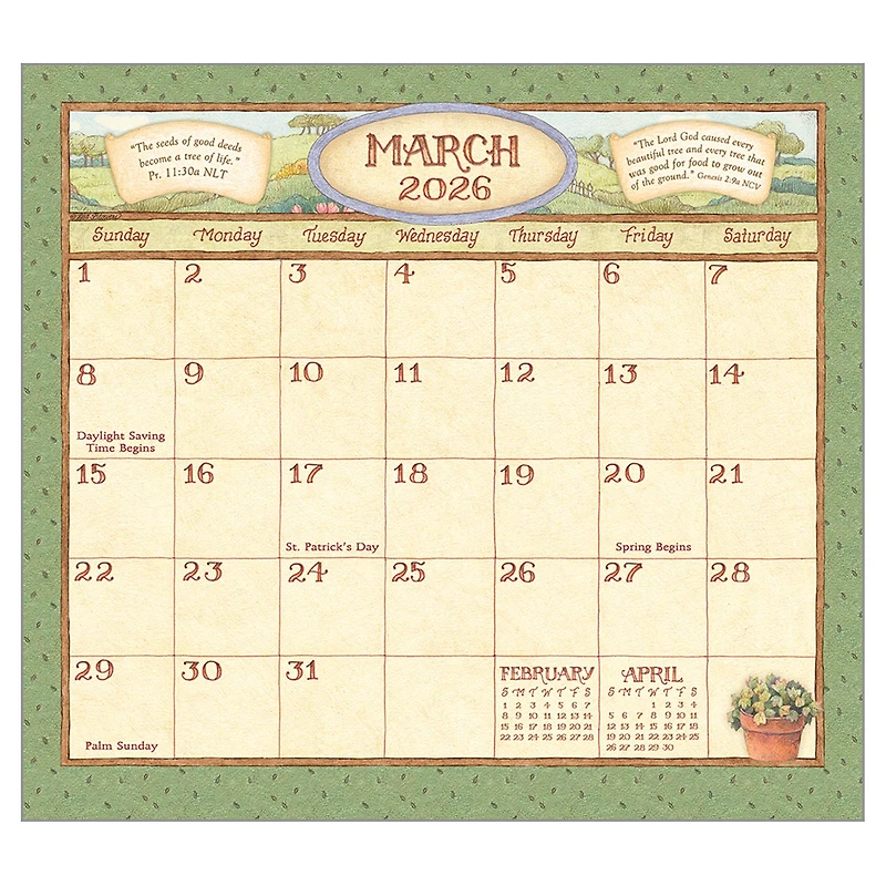 Faithful Moments 2026 Deluxe Wall Calendar - Online Only