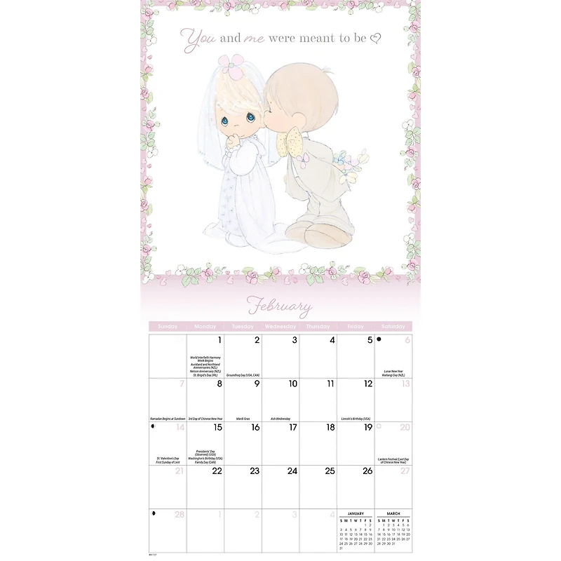 Precious Moments 2027 Mini Calendar