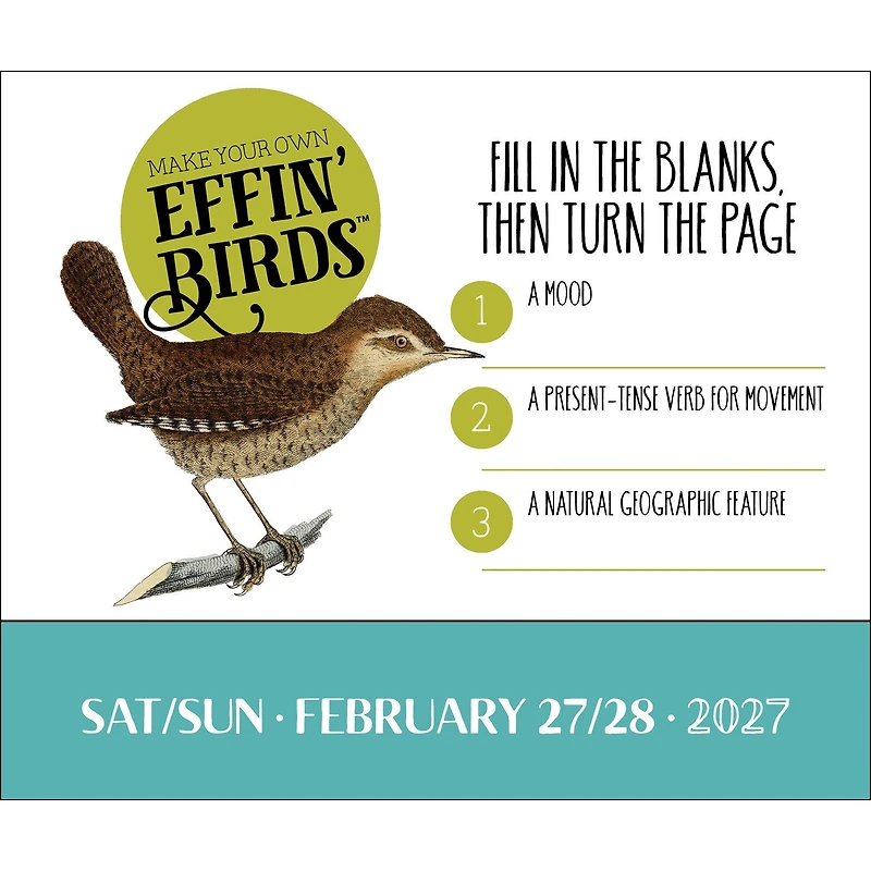 Effin' Birds 2027 Box Calendar