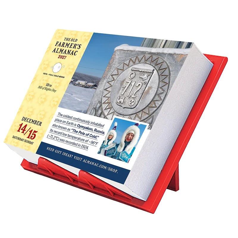 The Old Farmer's Almanac Everyday 2027 Box Calendar