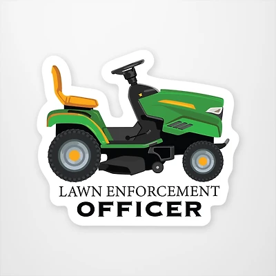 Lawn Enforcement Vinyl Sticker